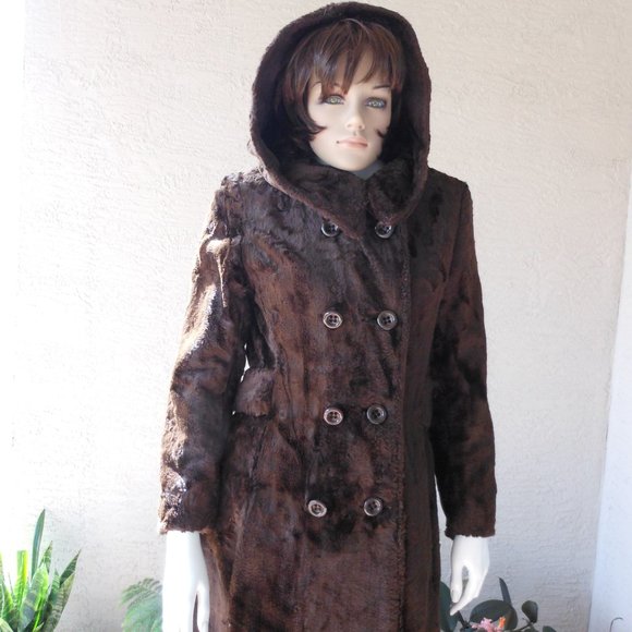 💕VINTAGE DEBBI ROBERT Ltd. Hooded Coat - Picture 4 of 11